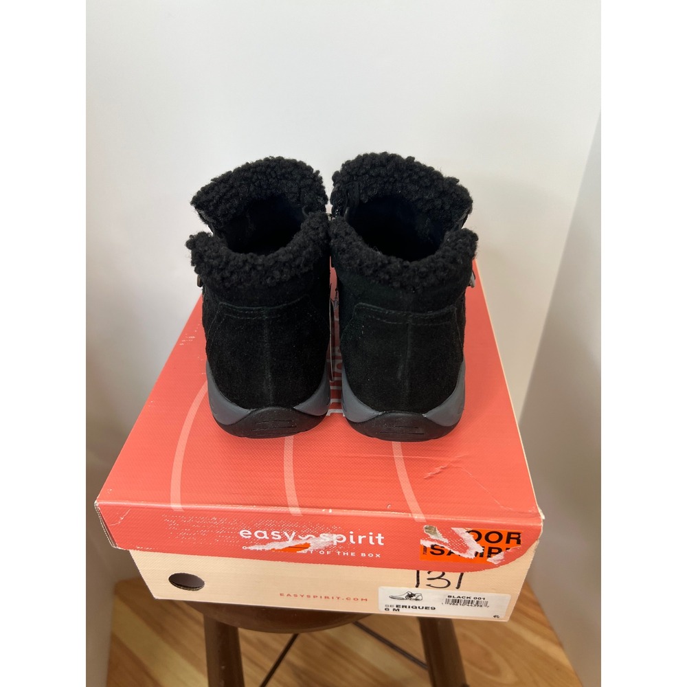 Easy Spirit Erique 9 Womens Black Suede Water Repellent Ankle Boots size 6M - Picture 9 of 12